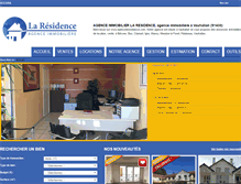 Tablet Screenshot of agencelaresidence.com
